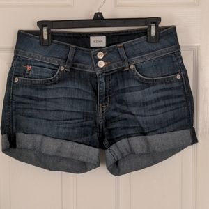 Hudson Jeans Ruby Mid Thigh Denim Shorts size 27